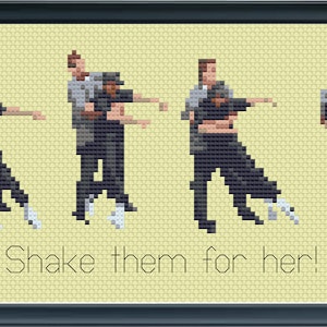 Shake Them For Her! - Uncle Jack - Smaller Size - Arrested Development - PDF Cross Stitch Pattern Download