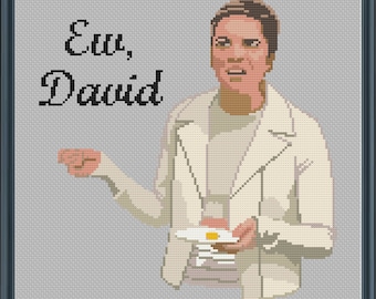 Ew, David! Alexis Rose (Larger Size) - Schitt's Creek - PDF Cross Stitch Pattern Download