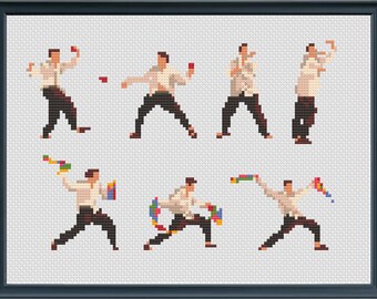 Gob's Magic Act - Smaller Size - Arrested Development - PDF Cross Stitch Pattern Download