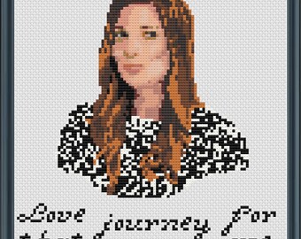 Love that Journey for me - Alexis Rose - Schitt's Creek - PDF Cross Stitch Pattern Download