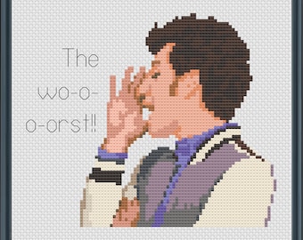 The Worst! - Jean-Ralphio Saperstein - PDF Cross Stitch Pattern Download - Parks & Rec