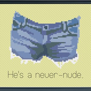 Tobias is a Never-Nude - Arrested Development - PDF Cross Stitch Pattern Download