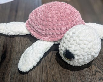 Handgemaakte gehaakte zeeschildpadknuffel