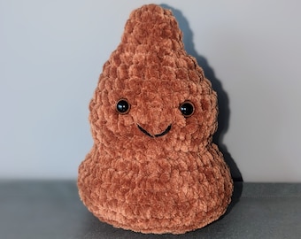Handgemaakte gehaakte poep-emojiknuffel