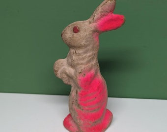 vintage paper mache rabbit