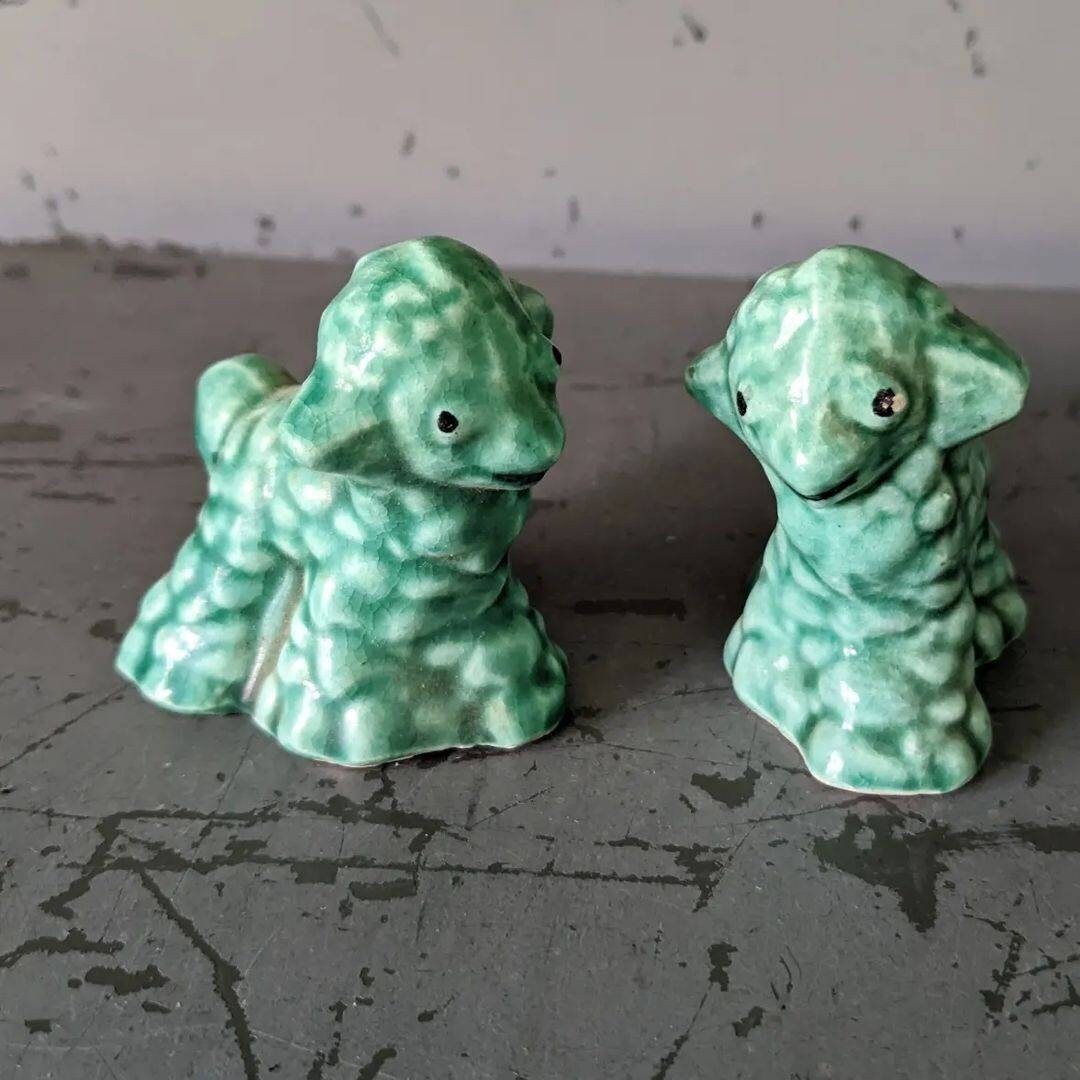 Vintage Lamb Salt and Pepper Shakers Etsy