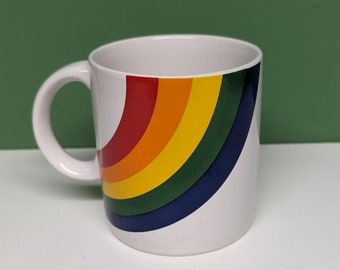 vintage rainbow mug 1984