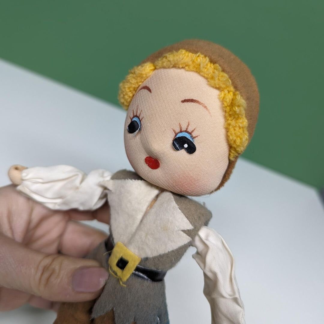 Vintage Pixie Stockinette Robin Hood Doll - Etsy