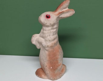 vintage paper mache rabbit