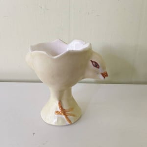vintage ceramic chick egg cup