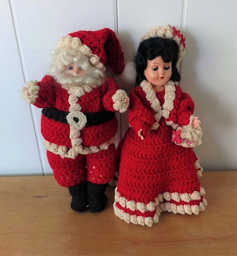 vintage Santa and Mrs Claus crochet outfits image 7