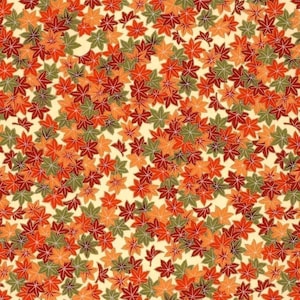 Papel chiyogami o yuzen - otoño en Japón, 9x12 pulgadas