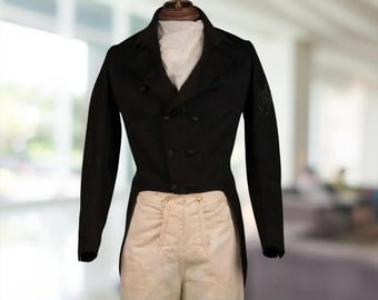 Historical Wool Regency Tailcoat - Mr. Darcy 1800s Victorian Frock Coat