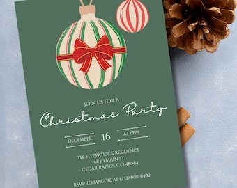 Invitación a la fiesta de Navidad