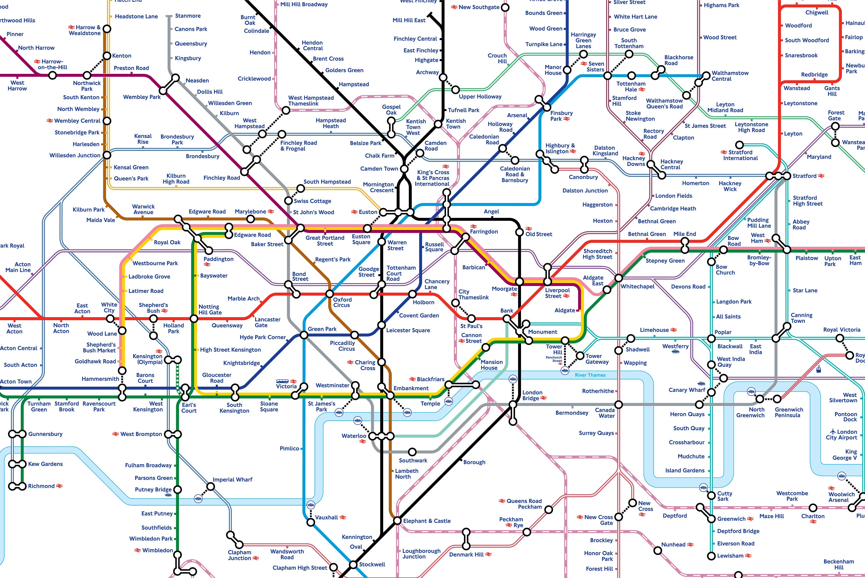 London Underground Tube Map 2025 Etsy London Underground Tube Map 2025 Etsy