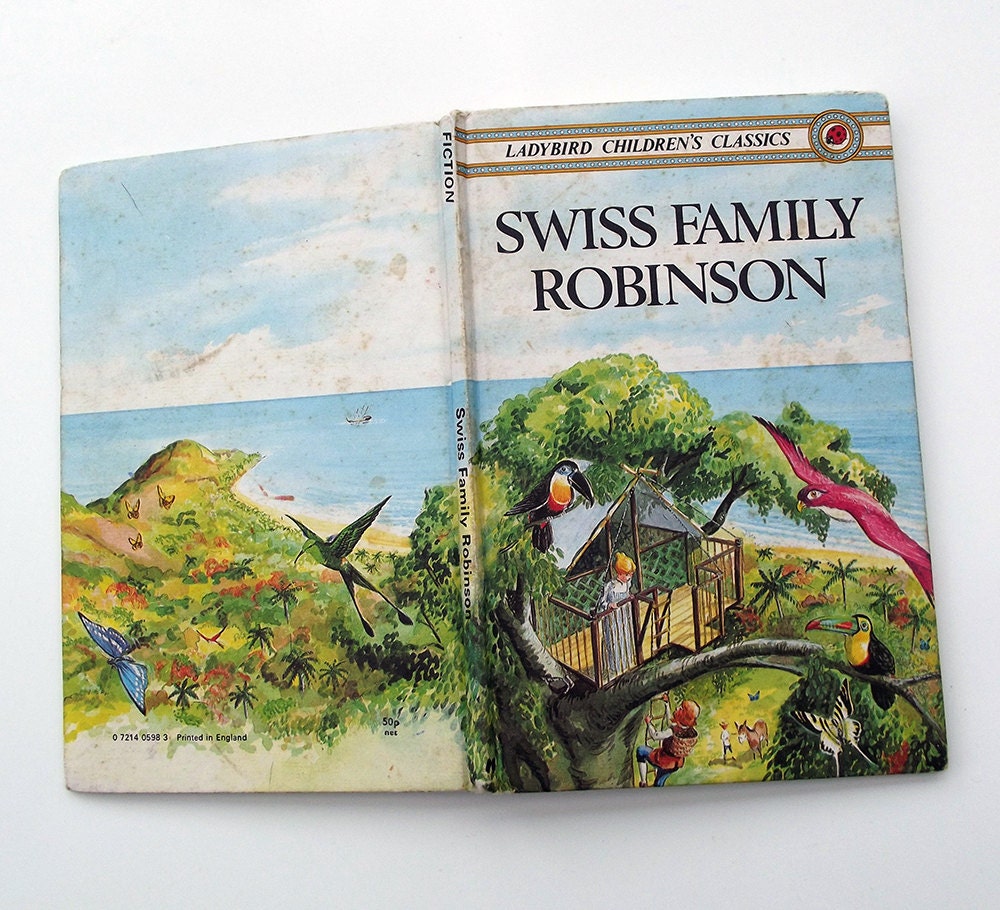 洋書  Family Ladybird Books Vintage Ladybird Book - Swiss Family Robinson- Good Vintage