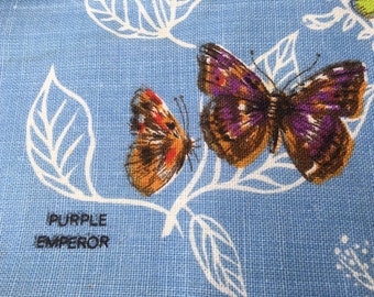 British Butterflies Vintage Tea Towel