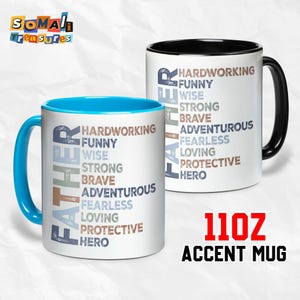 Father Day Sublimation Trending Mug, Typography Terminology, Font Classification, Lettering Mug, Graphic Designer Gift
