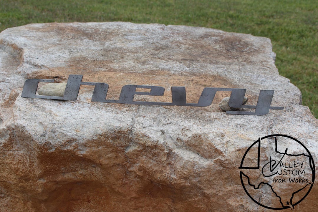 Metal Letters, Steel Cut Sign Letters & Words in Zipline Connected Font ...