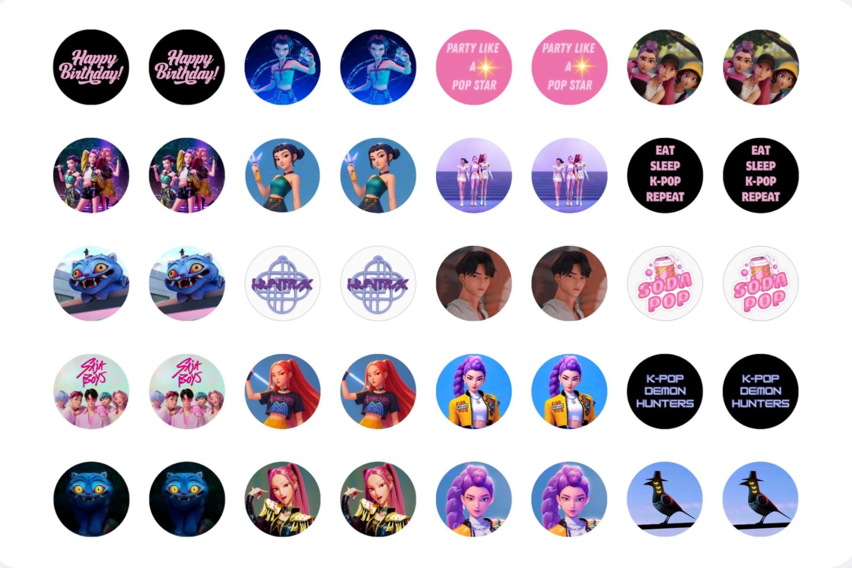 Kpop Circle Sticker - Etsy