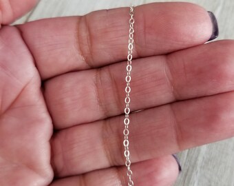Dainty Sterling Silver Chain: Finished Necklace Replacement Chain