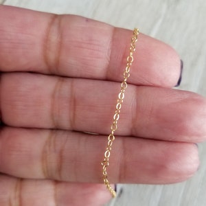 14K Gold Filled Necklace Chain: Delicate Layering Chain
