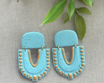 Turquoise Earrings, Dangle Hypoallergenic