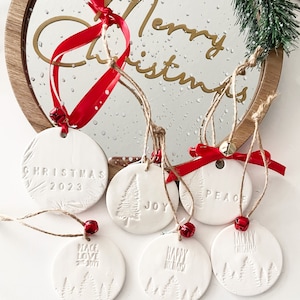 Handmade Clay Christmas Ornament: Personalized Holiday Tree Decor