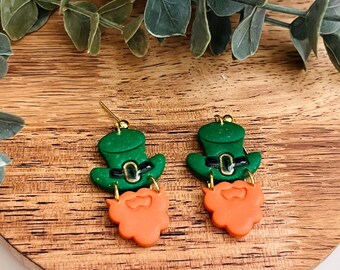 Leprechaun Earrings: St. Patrick's Day Jewelry