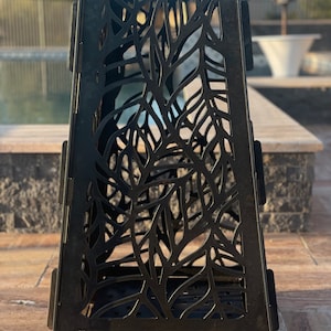Vertical Metal Fire Pit- Collapsible- 18&quot; x 18&quot; x 31&quot;, 11 gauge