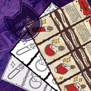 Cartões de Poção de Saúde D&D