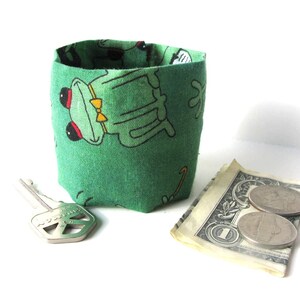 Kids Secret Stash Money Cuff DANCING FROGS Hide your lunch money, teacher notes, house key, health info image 1