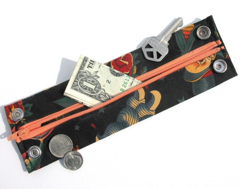 Secret Stash Wrist Wallet Money Cuff Gothic Hide Your - Etsy