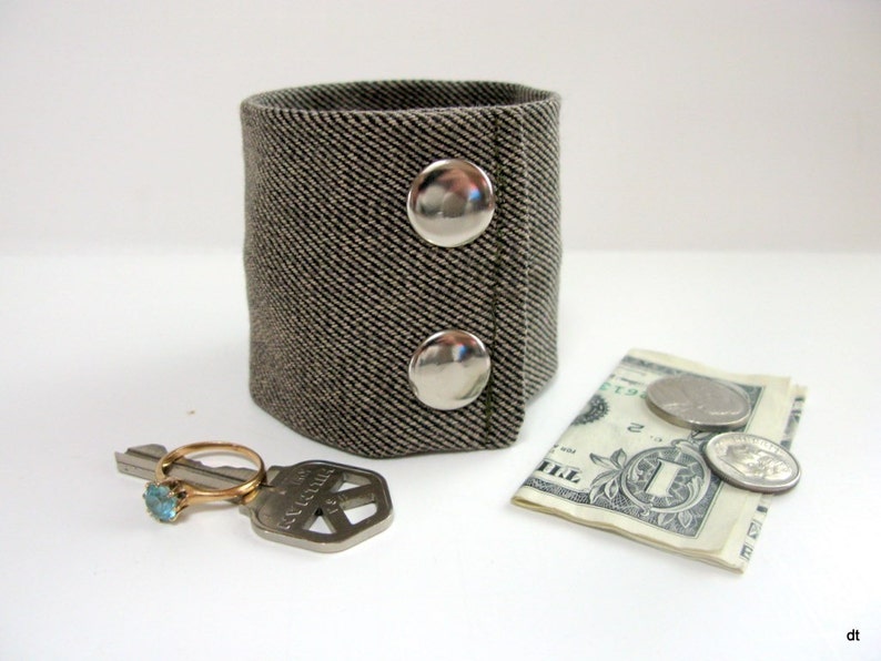 Secret Stash Money Cuff Small and Medium only Soft Brown Etsy