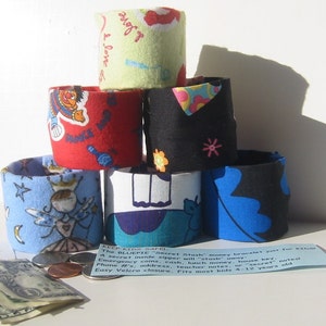 Kids Secret Stash Money Cuff DANCING FROGS Hide your lunch money, teacher notes, house key, health info image 4