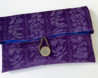 Vintage Purple Velvet Clutch/Handbag/Classic/Holiday/Unique