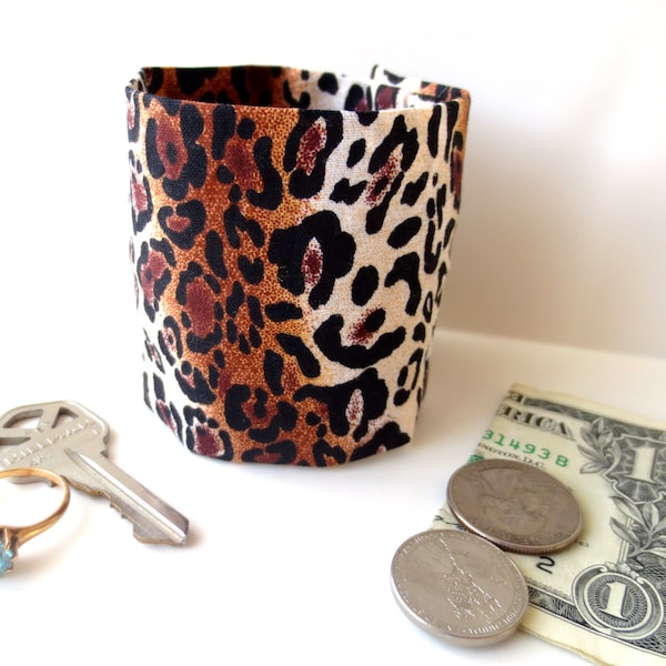 Money Cuff Wallet- Secret Stash--Cougar - hide your cash, coins, health info, jewels, house key