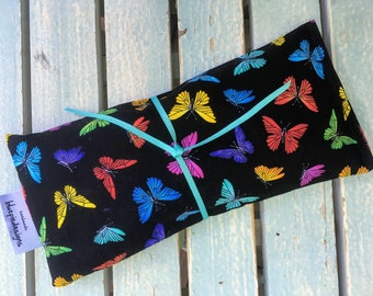 French Lavender Eye Passion Pillow* Relaxation* Mediation* Aromatherapy* Organic*  Hospital gift* Healing* Sleep* Butterflies*