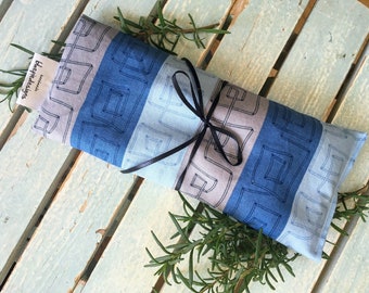 French Lavender Eye Passion Pillow* Relaxation* Mediation* Aromatherapy* Organic*  Hospital gift* Healing* Sleep* Shades of Blue*