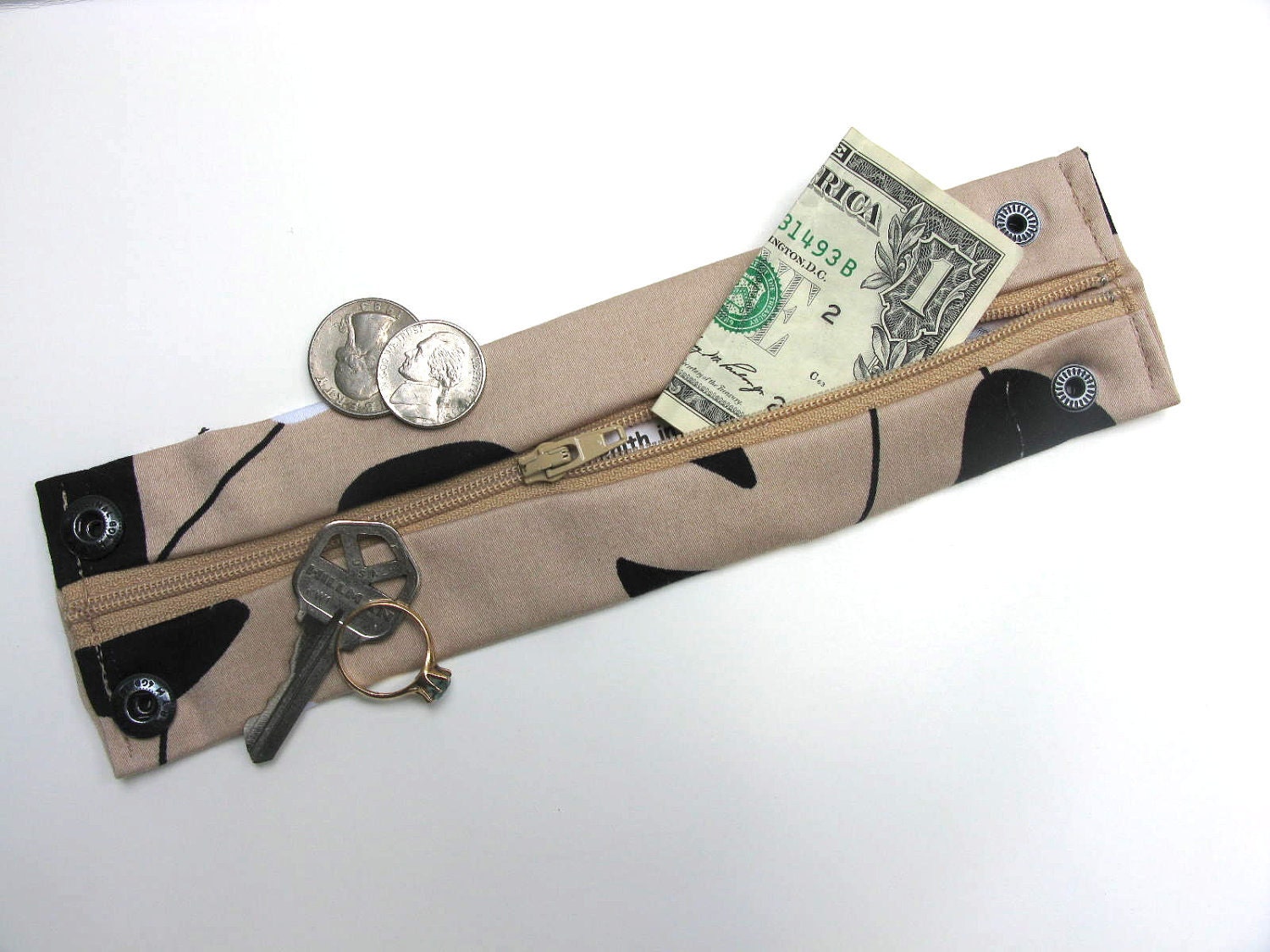 Secret Stash Money Cuff Zen Garden Stash Your Cash Jewels Etsy