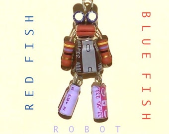 Robot Charm with 2 Bluegills