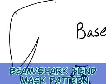 Beam/Shark Fiend Mask 2.0 Pattern and Instructions- Moderate Level