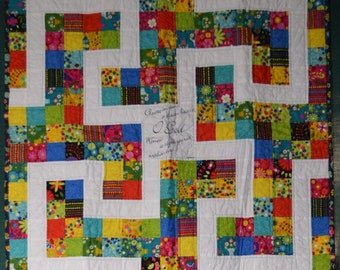 Renew Me Labyrinth Prayer Quilt or Table Topper