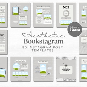 Book Instagram Bookstagram Canva Template Bookish Instagram Book Trope Social Media Book Review Template Reading Instagram Author Marketing