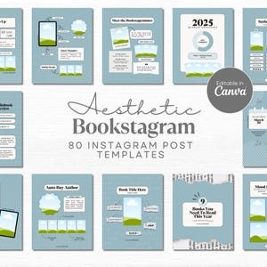 Book Instagram Bookstagram Canva Template Bookish Instagram Book Trope Social Media Book Review Template Reading Instagram Author Marketing