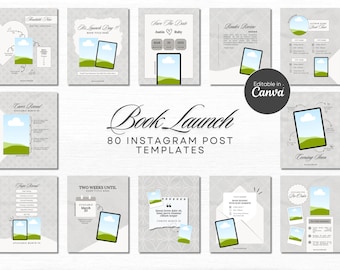Boekpresentatie Social Media Romantiek Auteur Sjabloon Boekrelease Boekpromo Instagram Boek Schrijver Marketing Auteur Sjabloon Canva Bookstagram
