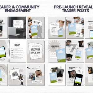 Romance Author Bookstagram Bundle Indie Author Book Launch Writer Instagram Book Promo Template Canva Book Marketing Bookish Content Creator image 8