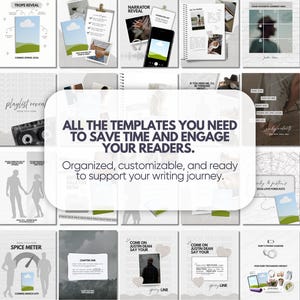 Romance Author Bookstagram Bundle Indie Author Book Launch Writer Instagram Book Promo Template Canva Book Marketing Bookish Content Creator image 4