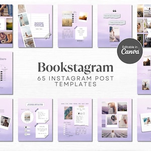 Book Instagram Bookstagram Canva Template Bookish Instagram Book Trope Social Media Book Review Template Reading Instagram Author Marketing