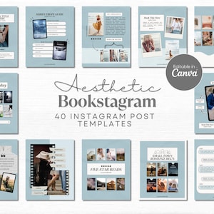 Book Instagram Bookstagram Canva Template Bookish Instagram Book Trope Social Media Book Review Template Reading Instagram Author Marketing